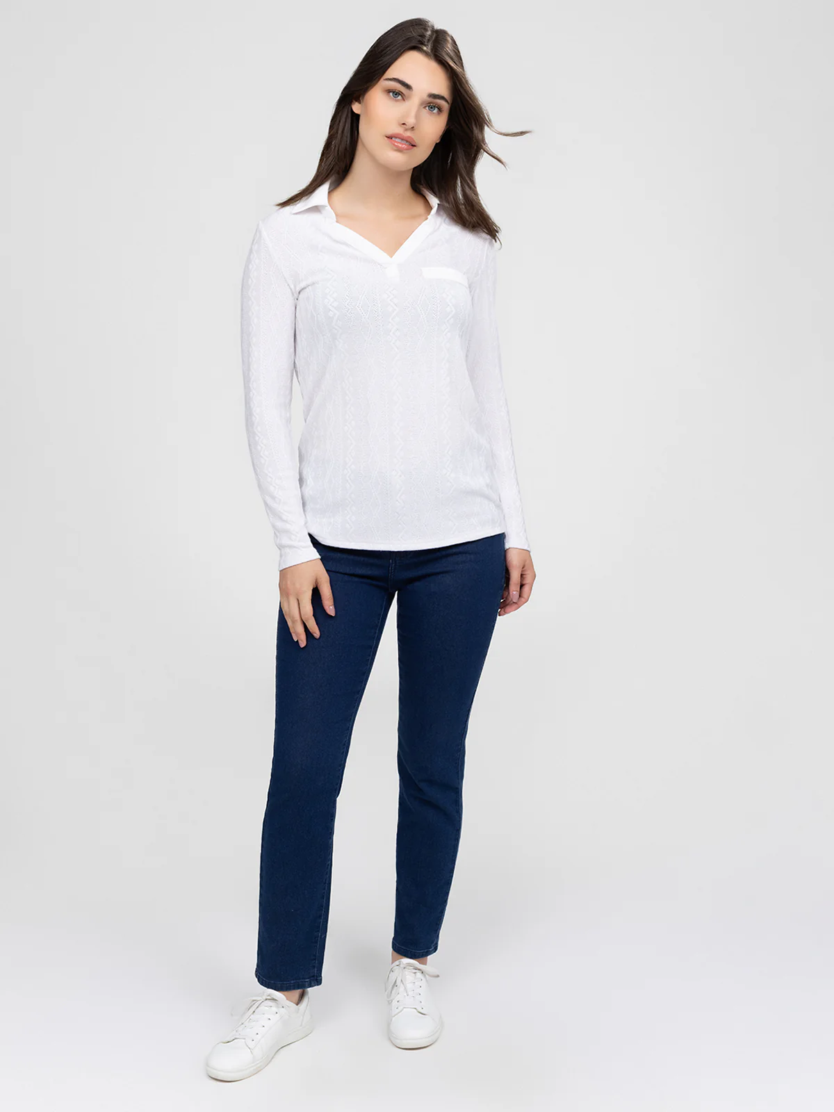 T-shirt semi-ajusté à manches longues - Image 11