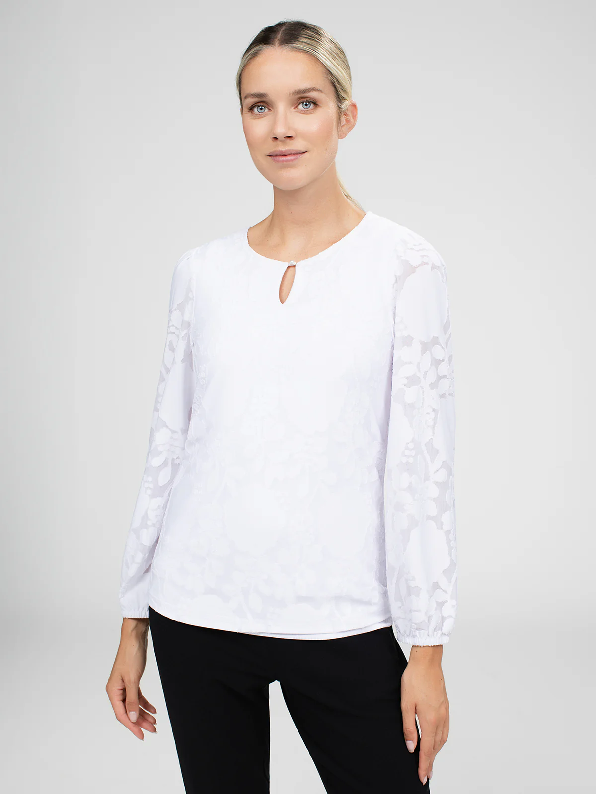 T-shirt semi-ajusté à manches longues