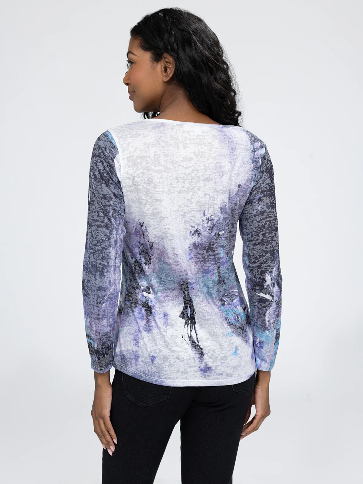 T-shirt semi-ajusté à manches longues - Image 3