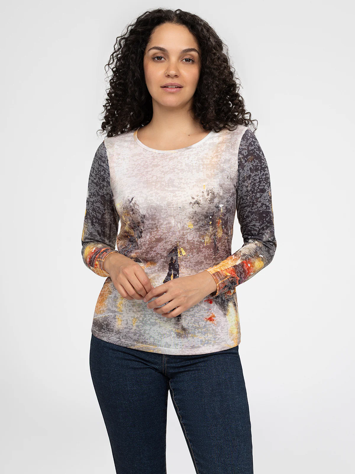 T-shirt semi-ajusté à manches longues - Image 5