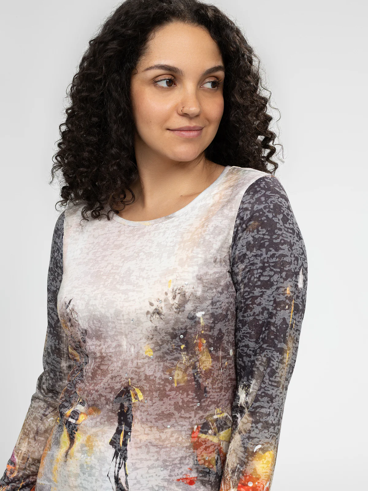 T-shirt semi-ajusté à manches longues - Image 6