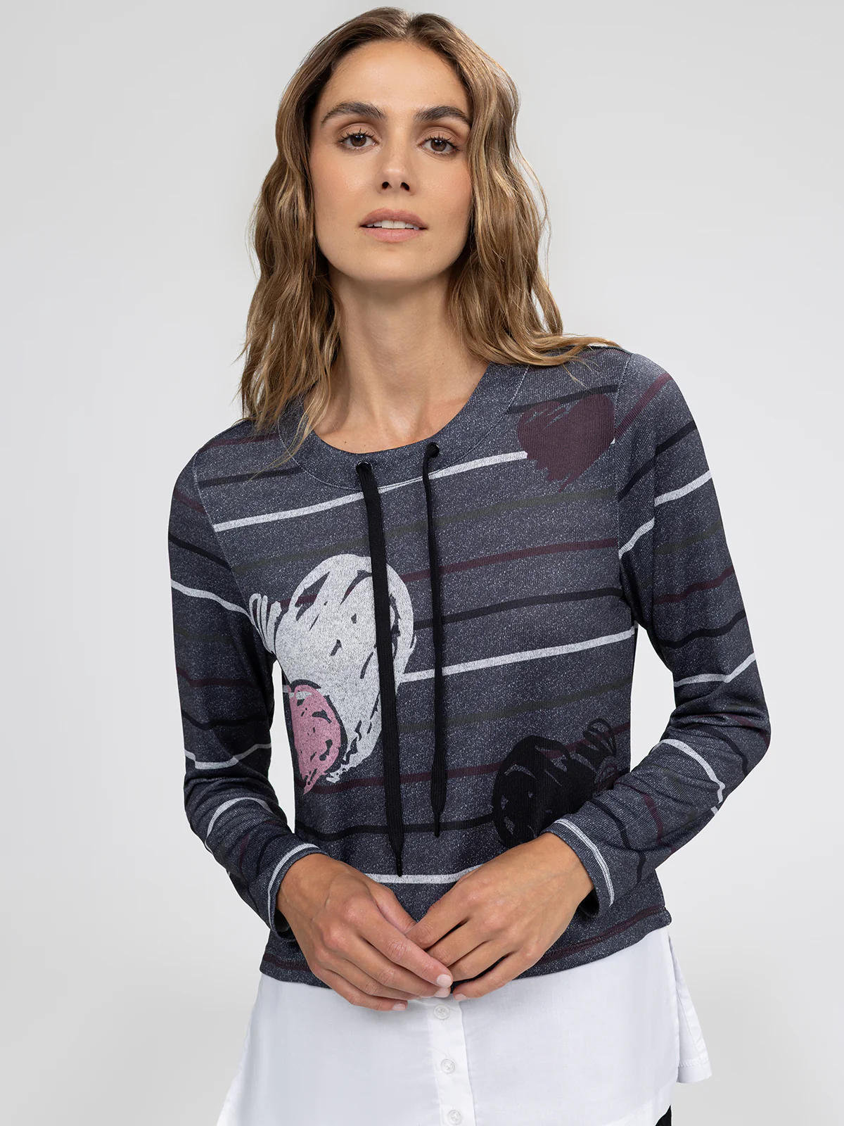 T-shirt semi-ajusté à manches longues - Image 2