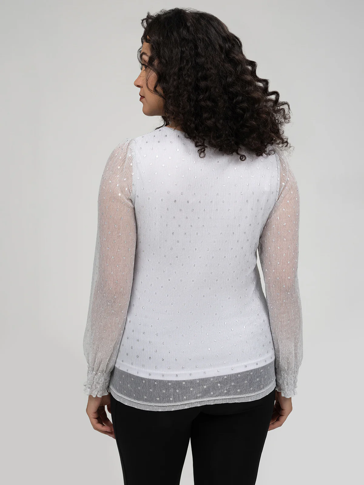 T-shirt semi-ajusté à manches longues - Image 3