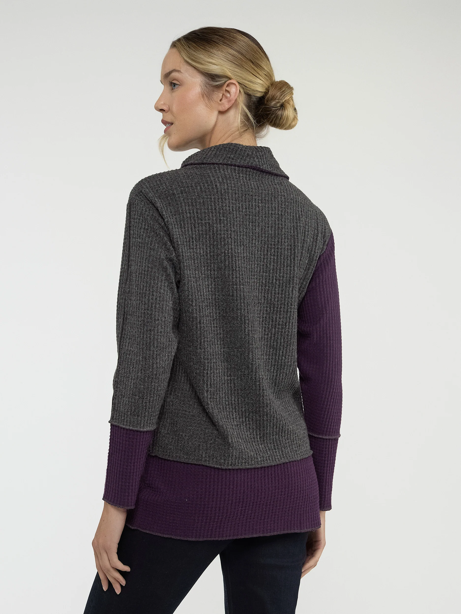 Tunique en tricot semi-ajustée à manches longues - Image 11