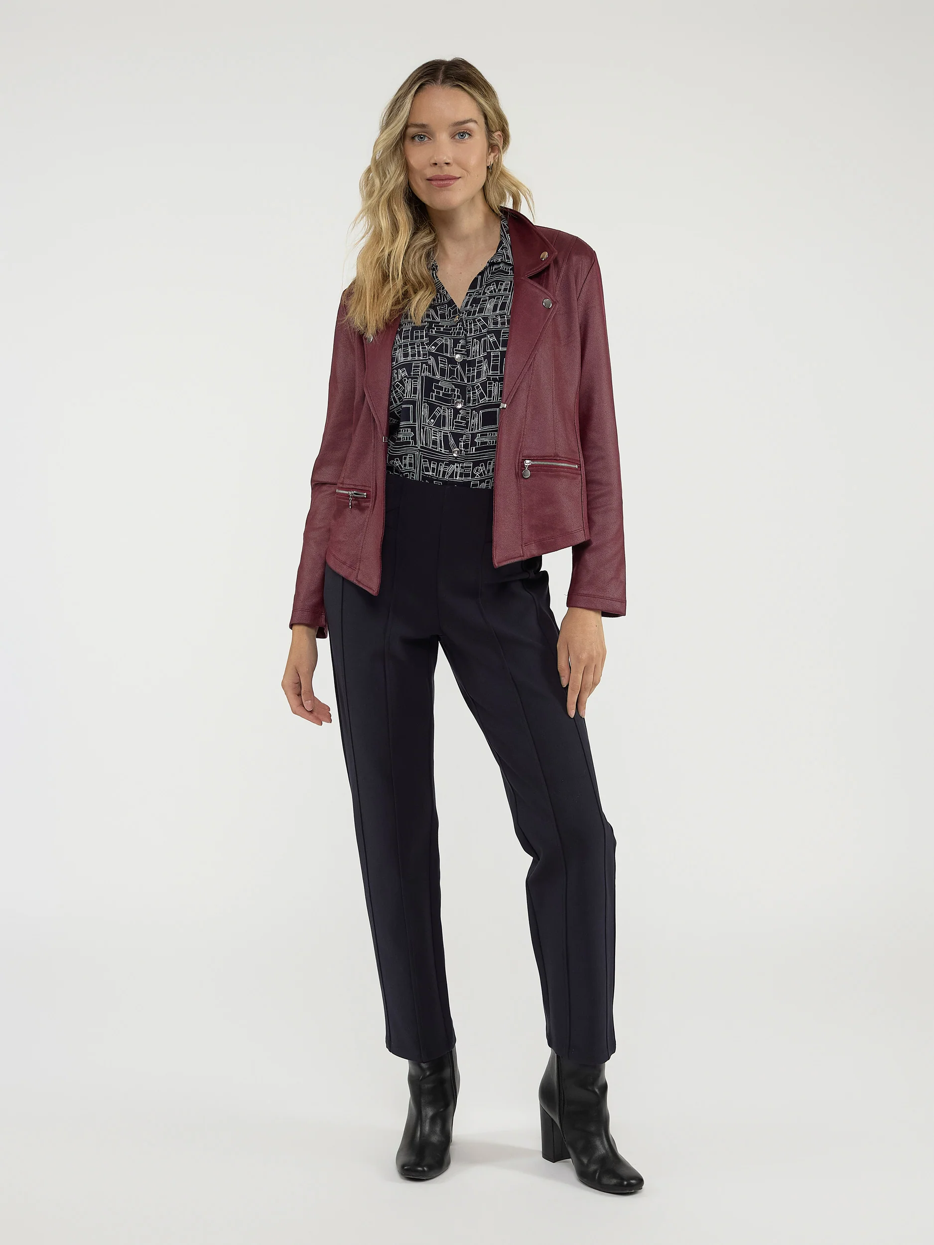 Veste écourtée semi-ajusté