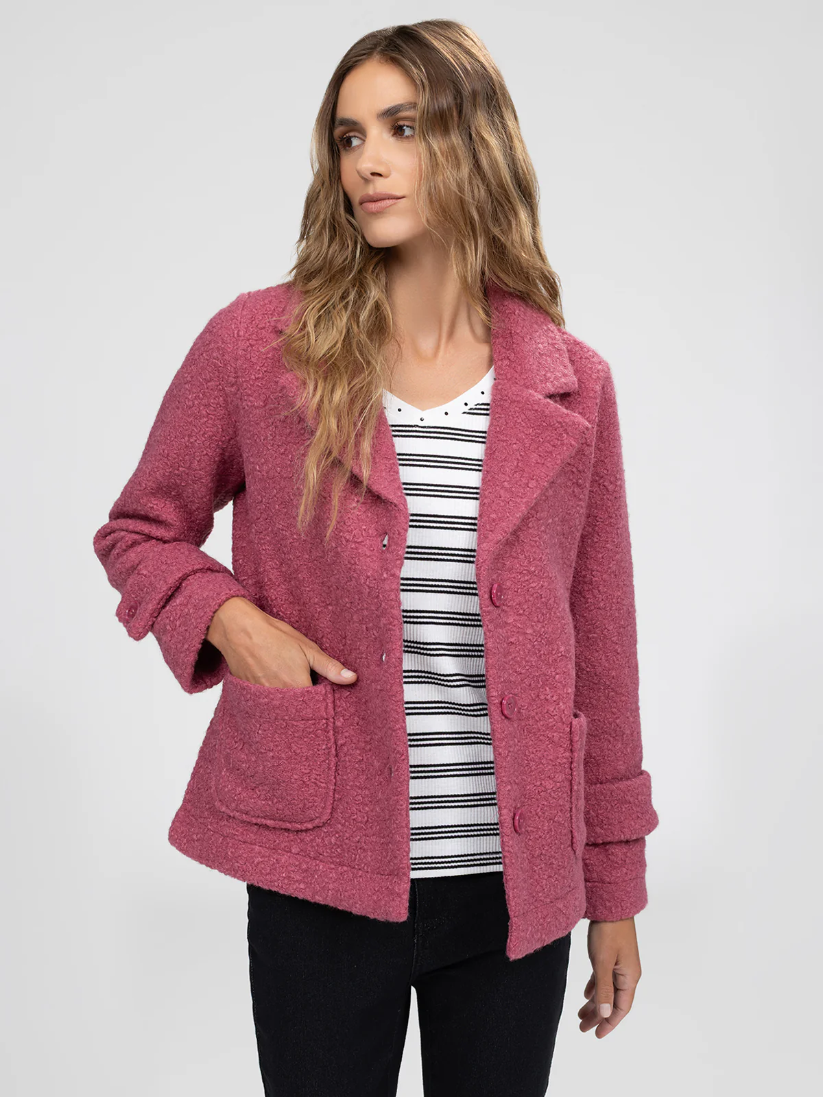 Veste semi-ajustée à manches longues - Image 10