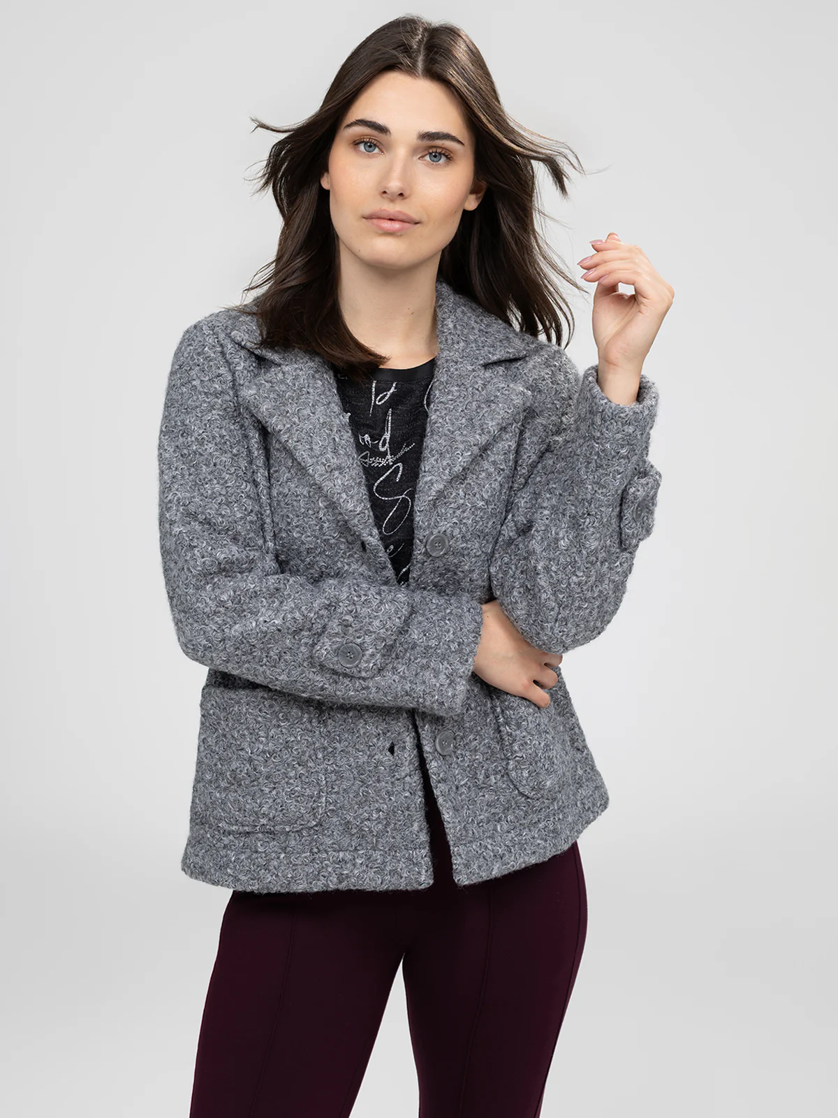 Veste semi-ajustée à manches longues - Image 12